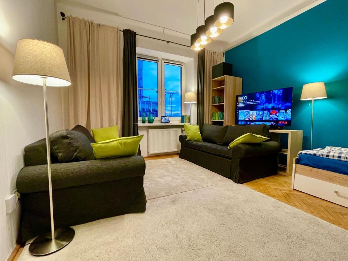 Super Square Metro X2 Fast Wifi 55'Tv Netflix Hbo Appletv+ Amazontv Leilighet Warszawa Eksteriør bilde