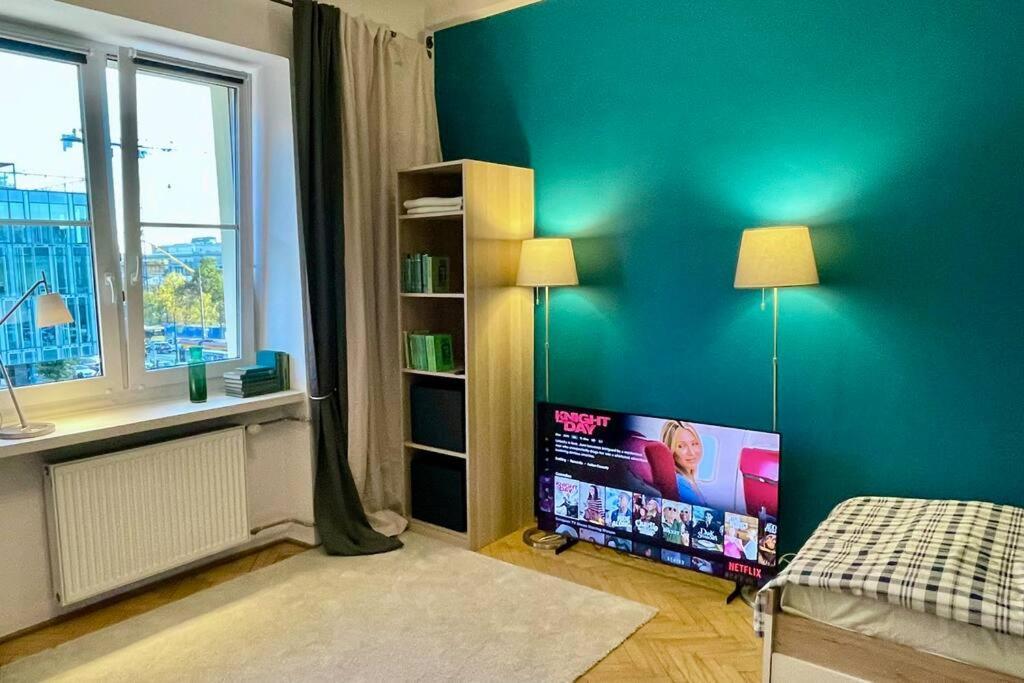 Super Square Metro X2 Fast Wifi 55'Tv Netflix Hbo Appletv+ Amazontv Leilighet Warszawa Eksteriør bilde