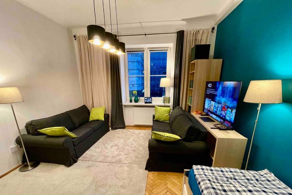 Super Square Metro X2 Fast Wifi 55'Tv Netflix Hbo Appletv+ Amazontv Leilighet Warszawa Eksteriør bilde
